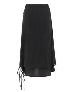 PLASMA SPHERE Shine Double Skirt Black