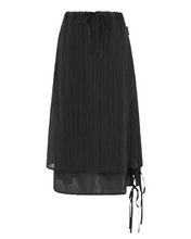 Load image into Gallery viewer, PLASMA SPHERE Shine Double Skirt Black
