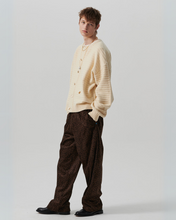 Load image into Gallery viewer, Beyond Closet New Classic Cable Detail Wool Blended Cardigan Ivory
