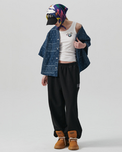 N. Archive Vintage Bandana Denim 1/2 Shirt Indigo Blue
