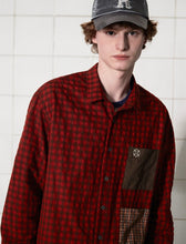 Load image into Gallery viewer, UNALLOYED Pocket Gingham Check Shirt Red
