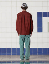 Load image into Gallery viewer, UNALLOYED Pocket Gingham Check Shirt Red
