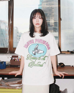 Tee Library Flying T-shirt Off White