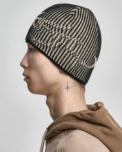 Load image into Gallery viewer, AJOBYAJO Tribal AJO Two Tone Beanie Beige
