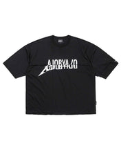 Load image into Gallery viewer, AJOBYAJO Tri Logo Mixed T-Shirt Black
