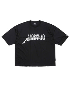 AJOBYAJO Tri Logo Mixed T-Shirt Black