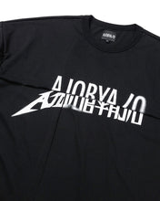 Load image into Gallery viewer, AJOBYAJO Tri Logo Mixed T-Shirt Black
