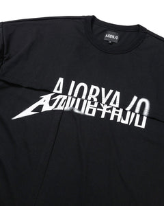 AJOBYAJO Tri Logo Mixed T-Shirt Black