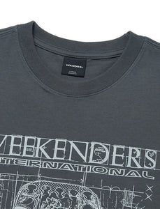 WKNDRS Blueprint T-Shirt Charcoal