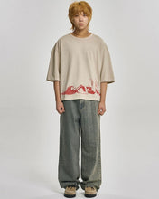 Load image into Gallery viewer, AJOBYAJO Stripe Contrast Jeans Sand
