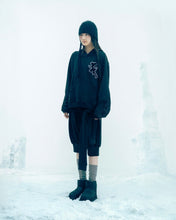 Load image into Gallery viewer, OJOS Double Strap Angora Beanie Black
