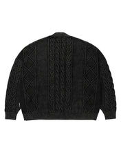 Load image into Gallery viewer, AJOBYAJO Cable Washed Cardigan Black
