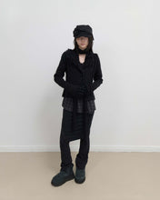Load image into Gallery viewer, OJOS Tassel Collar Knit Cardigan Black
