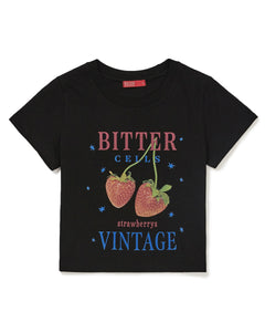 Bitter Cells Santana Berry Tee Black