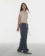 Load image into Gallery viewer, PLASMA SPHERE Ribbon Pants Dark Grey
