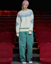 Load image into Gallery viewer, UNALLOYED Argyle Nordic Knit Ivory
