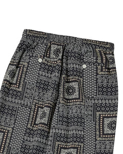 Nomantic Multi Pattern Cotton Pants Black