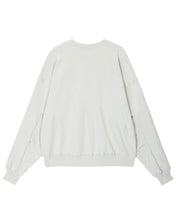 Load image into Gallery viewer, DWS Logo Patchwork Sweatshirt Ivory
