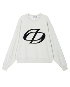 DWS Logo Patchwork Sweatshirt Ivory