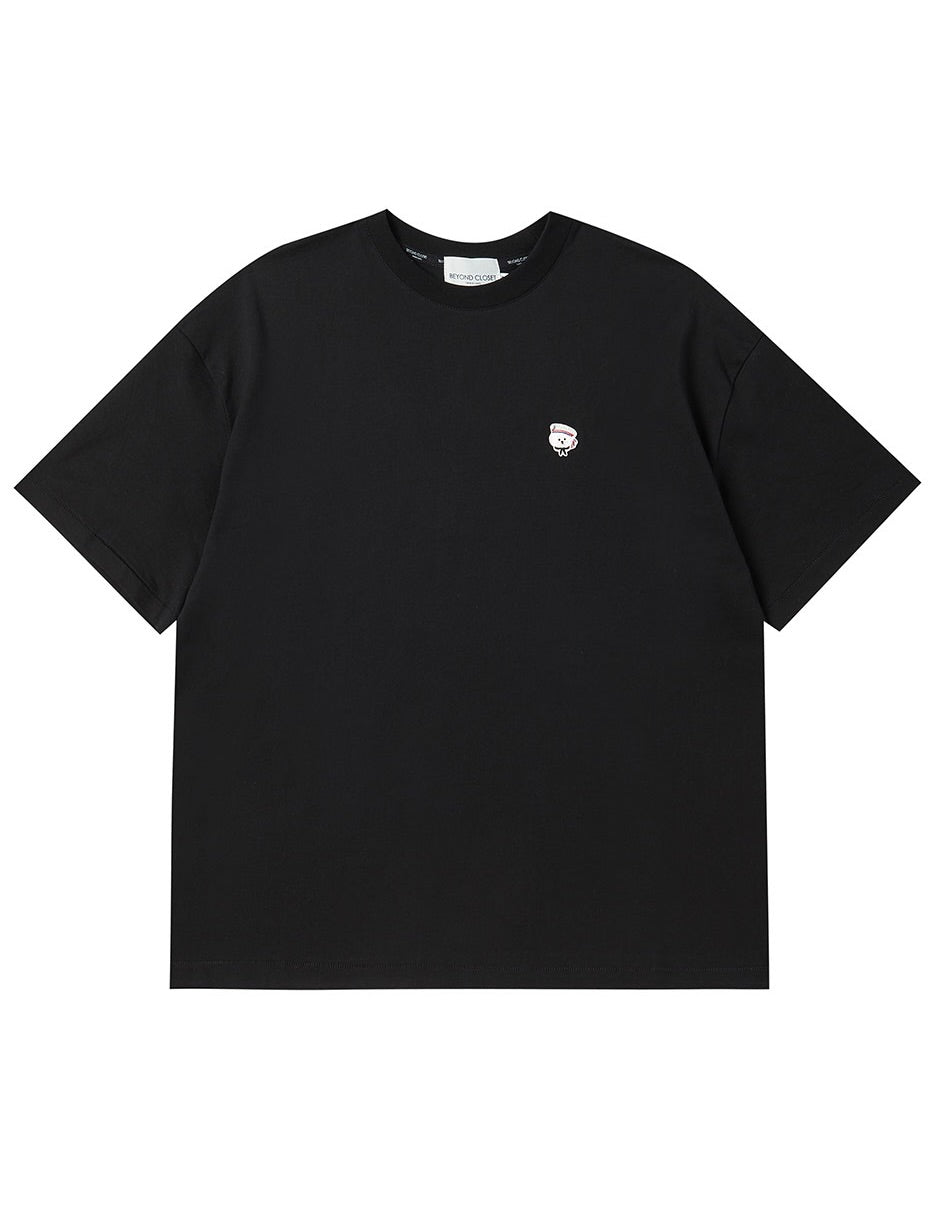 ILP Bonjour Dog Wappen T-Shirt Black