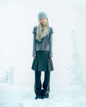 Load image into Gallery viewer, OJOS Double Strap Angora Beanie Grey
