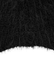 Load image into Gallery viewer, OJOS Double Strap Angora Beanie Black
