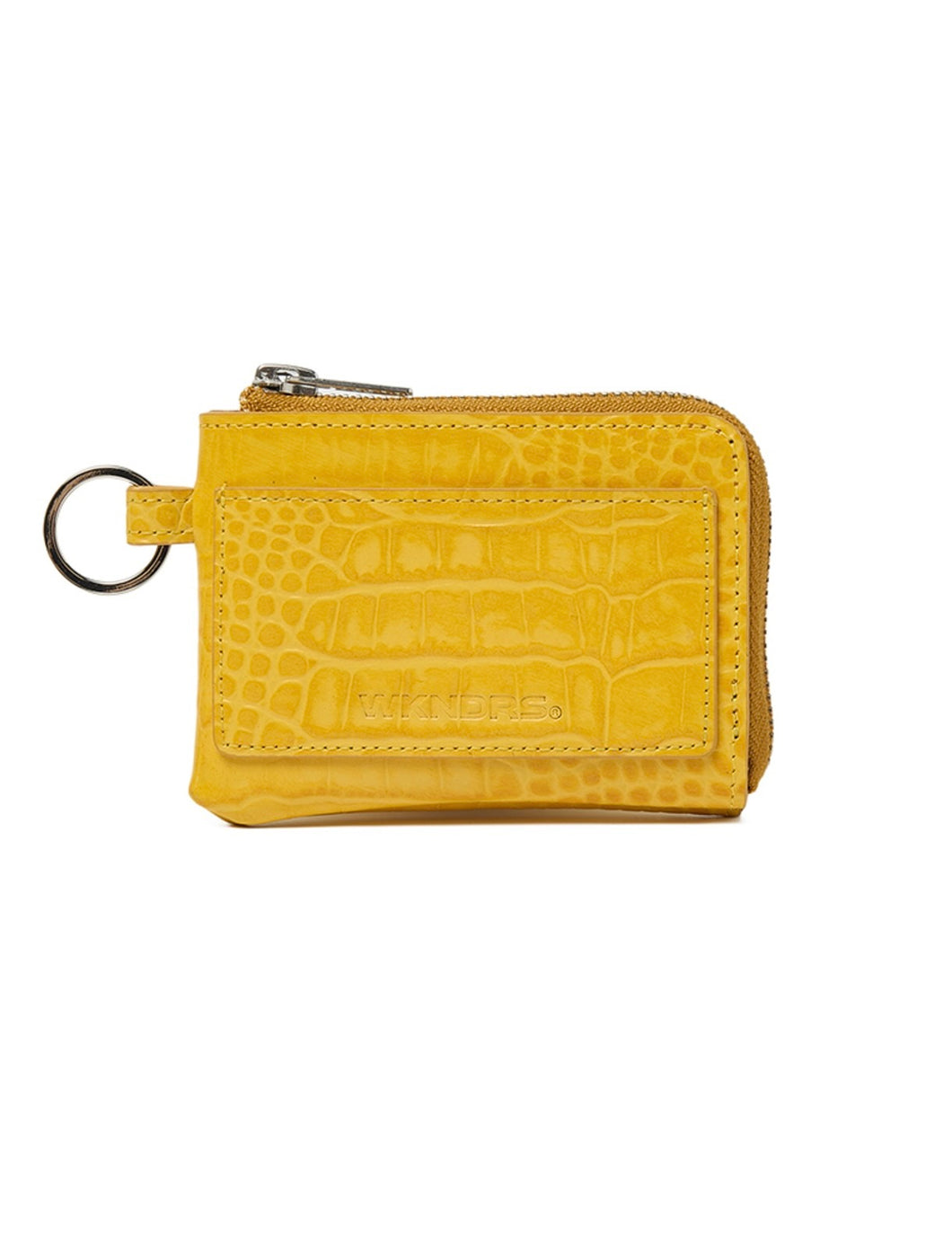 WKNDRS Croc Card Wallet Yellow