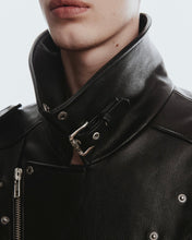 将图片加载到图库查看器，Adlielos Helios Cowhide Rider Jacket Black
