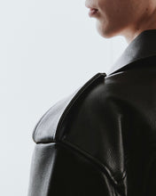 将图片加载到图库查看器，Adlielos Helios Cowhide Rider Jacket Black
