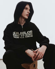Load image into Gallery viewer, Adlielos Born To Burn Cover Zip-Up Hoodie Black
