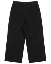 Load image into Gallery viewer, Adlielos A601 Helios Reverse Wide Denim Pants Black
