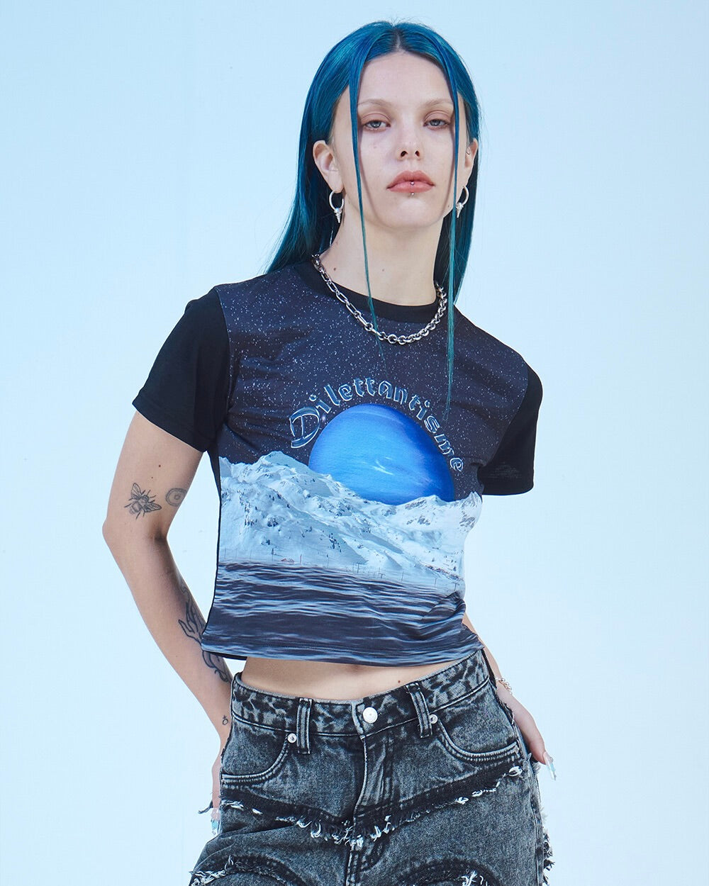 DILETTANTISME Moon V2 Crop T-Shirt