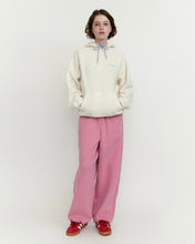 Load image into Gallery viewer, Fallett Fleece Half Zip-Up Hoodie Ivory
