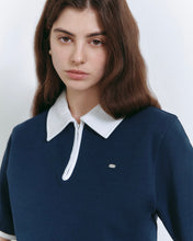 Load image into Gallery viewer, Fallett Collar Short Sleeve Navy
