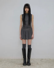 将图片加载到图库查看器，FLARE UP Hooded High Neck Dress Charcoal
