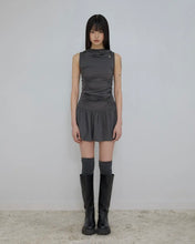 将图片加载到图库查看器，FLARE UP Hooded High Neck Dress Charcoal
