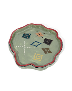 UNALLOYED Argyle Ceramic Plate
