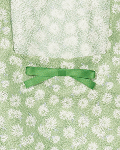Letter From Moon Daisy Square Neck T-shirt Green