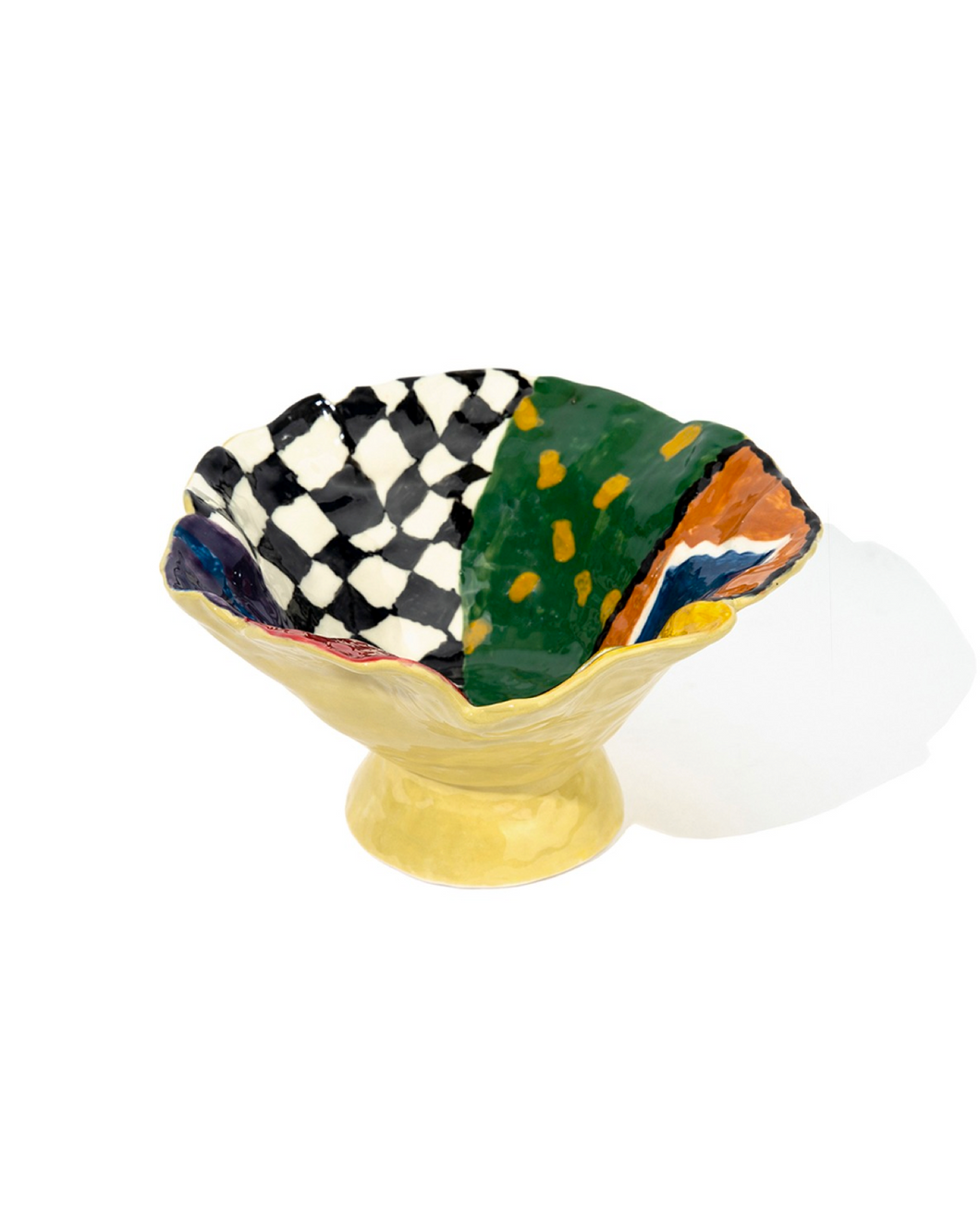 UNALLOYED Argyle Flower Ceramic Bowl