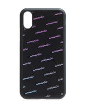 Load image into Gallery viewer, Nomantic Text Pattern iPhone Case Black
