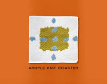 Load image into Gallery viewer, UNALLOYED Argyle Knit Coaster Ivory
