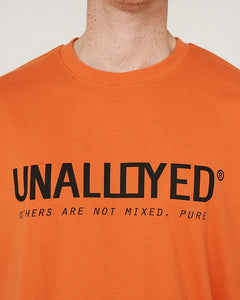 UNALLOYED Logo T-shirt Orange